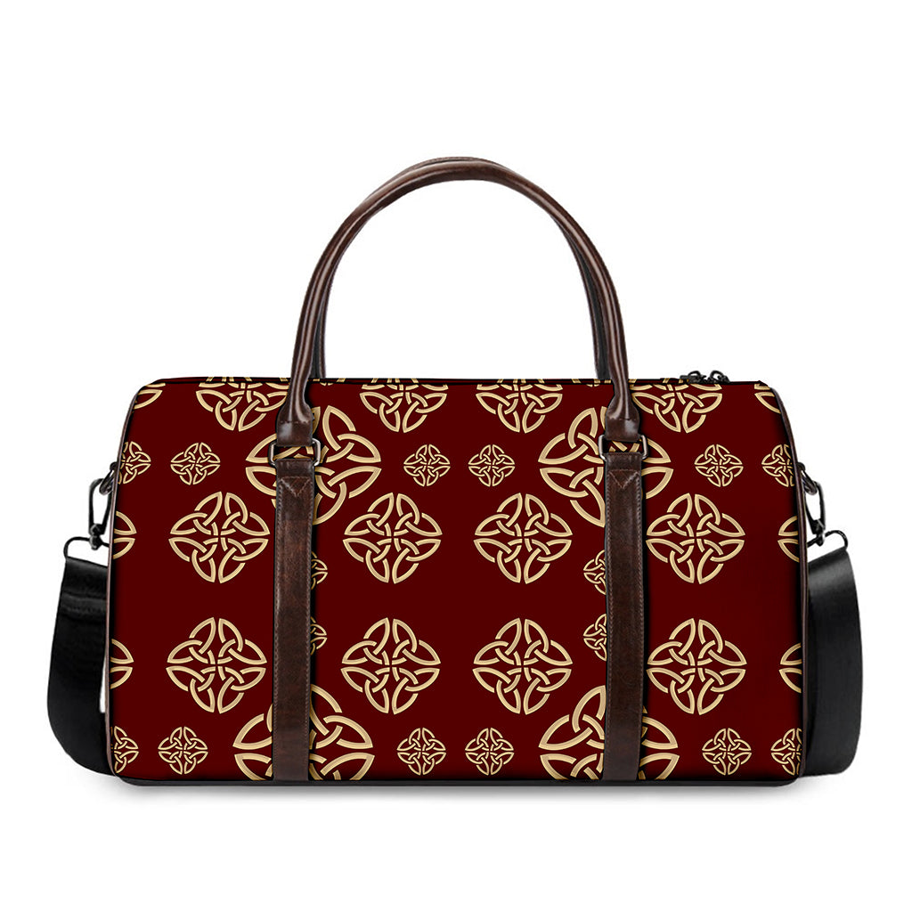 Celtic Knot Symbol Pattern Print Duffle Bag