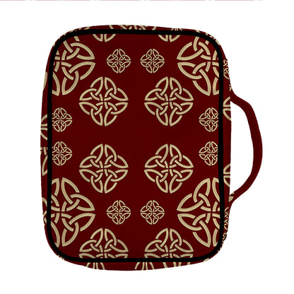 Celtic Knot Symbol Pattern Print Front Pocket Bible Bag