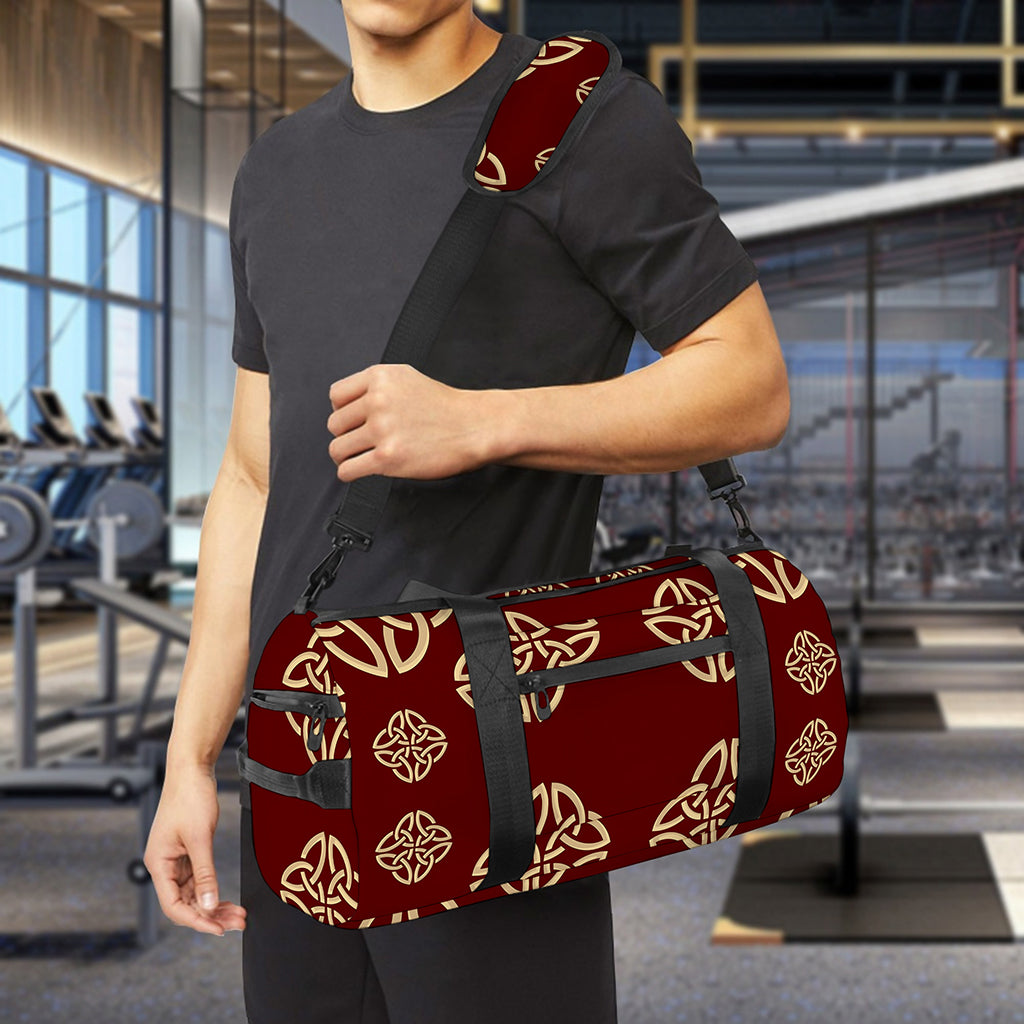 Celtic Knot Symbol Pattern Print Gym Bag