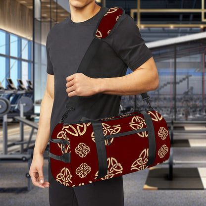 Celtic Knot Symbol Pattern Print Gym Bag