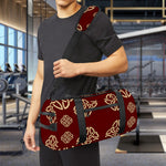 Celtic Knot Symbol Pattern Print Gym Bag