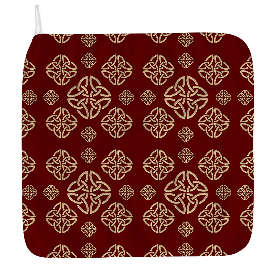 Celtic Knot Symbol Pattern Print Hand Towel