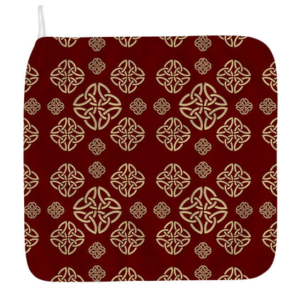Celtic Knot Symbol Pattern Print Hand Towel