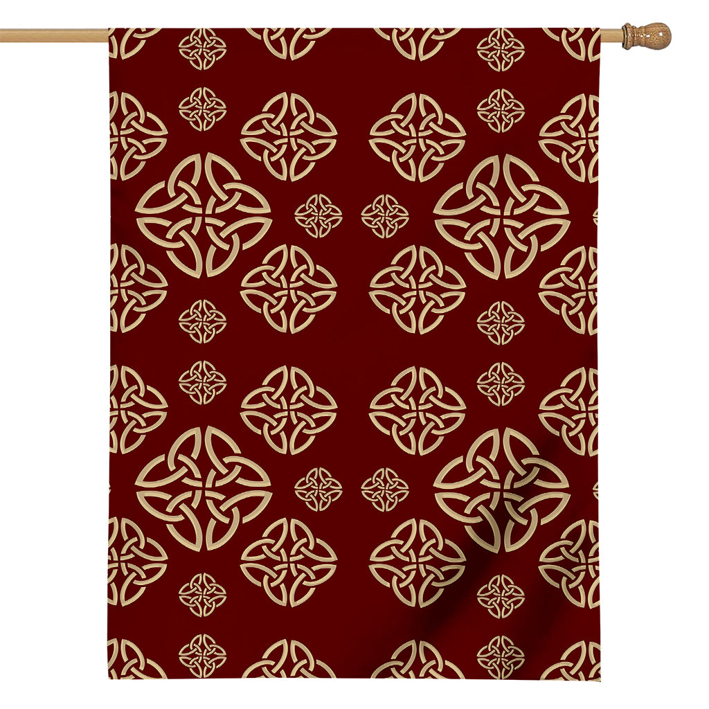 Celtic Knot Symbol Pattern Print House Flag