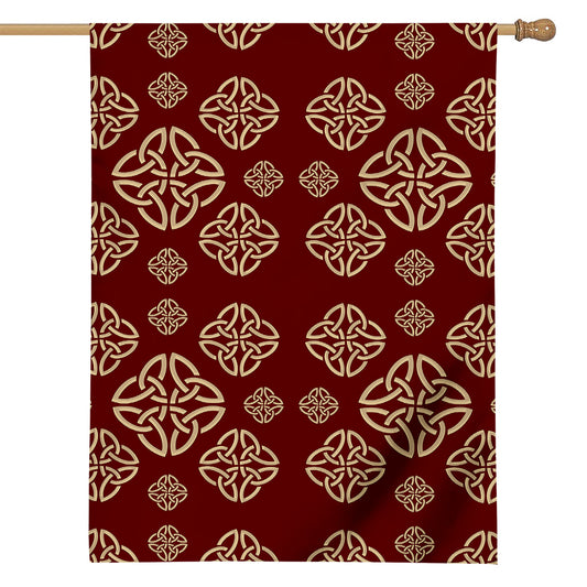 Celtic Knot Symbol Pattern Print House Flag