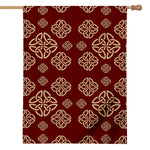 Celtic Knot Symbol Pattern Print House Flag