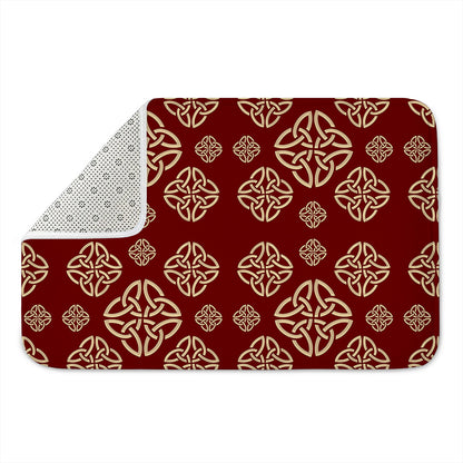 Celtic Knot Symbol Pattern Print Indoor Door Mat