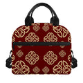 Celtic Knot Symbol Pattern Print Insulated Lunch Bag