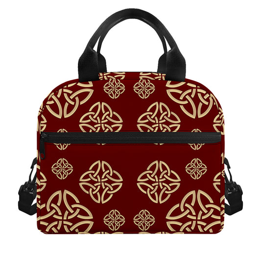 Celtic Knot Symbol Pattern Print Insulated Lunch Bag