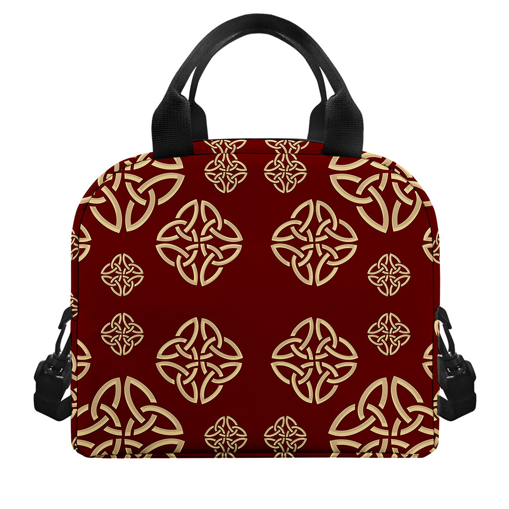 Celtic Knot Symbol Pattern Print Insulated Lunch Bag