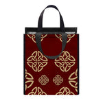 Celtic Knot Symbol Pattern Print Insulated Lunch Tote