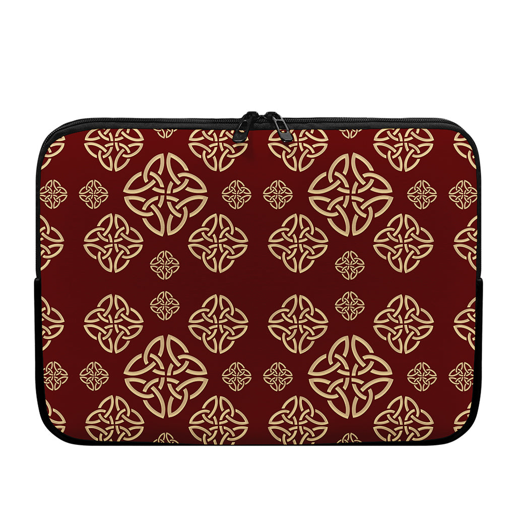 Celtic Knot Symbol Pattern Print Laptop Sleeve