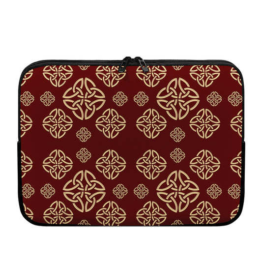 Celtic Knot Symbol Pattern Print Laptop Sleeve