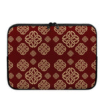 Celtic Knot Symbol Pattern Print Laptop Sleeve
