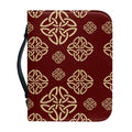 Celtic Knot Symbol Pattern Print Leather Bible Cover
