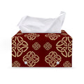 Celtic Knot Symbol Pattern Print Leather Tissue Box Cover