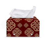 Celtic Knot Symbol Pattern Print Leather Tissue Box Cover