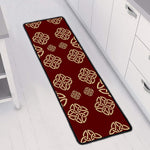 Celtic Knot Symbol Pattern Print Long Kitchen Mat