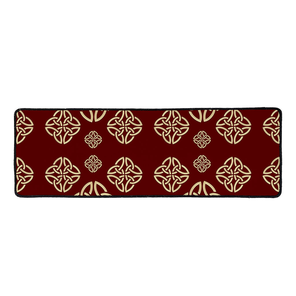 Celtic Knot Symbol Pattern Print Long Kitchen Mat