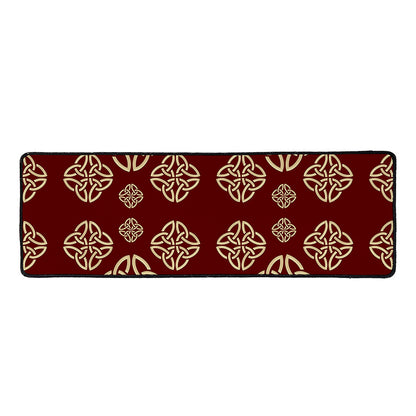 Celtic Knot Symbol Pattern Print Long Kitchen Mat