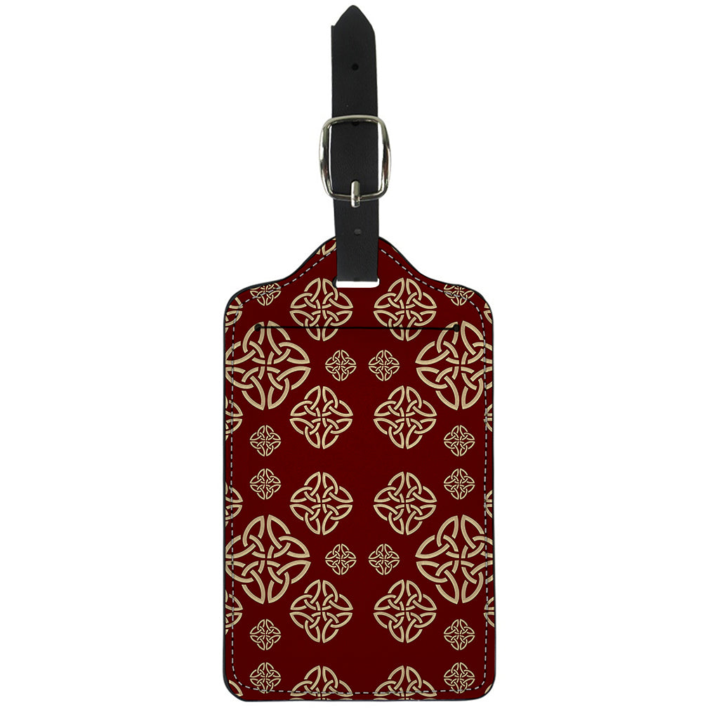 Celtic Knot Symbol Pattern Print Luggage Tag