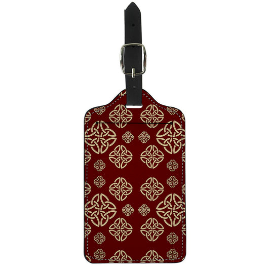 Celtic Knot Symbol Pattern Print Luggage Tag