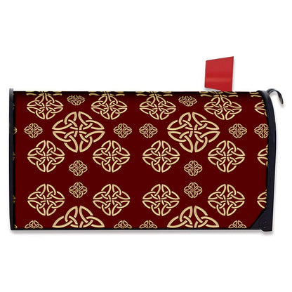 Celtic Knot Symbol Pattern Print Mailbox Cover