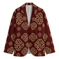 Celtic Knot Symbol Pattern Print Men's Blazer