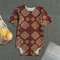 Celtic Knot Symbol Pattern Print Men's Bodysuit