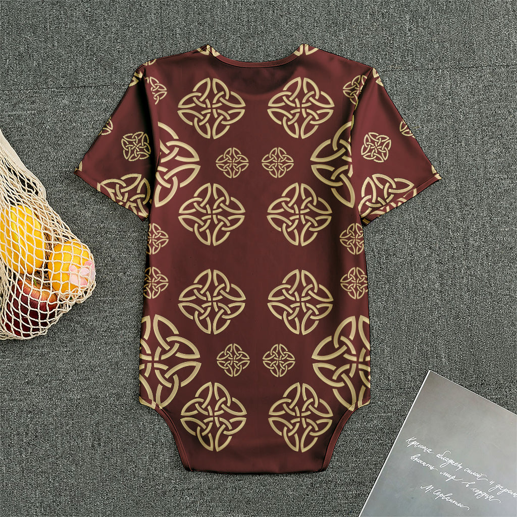 Celtic Knot Symbol Pattern Print Men's Bodysuit