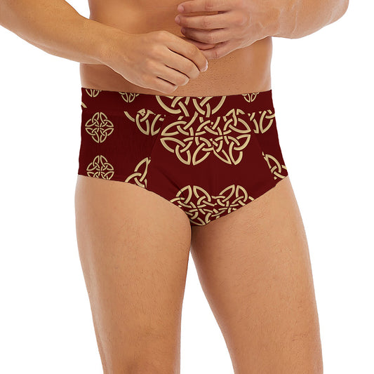 Celtic Knot Symbol Pattern Print Men's Briefs