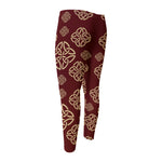 Celtic Knot Symbol Pattern Print Men's Compression Pants