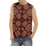 Celtic Knot Symbol Pattern Print Men's Fitness Tank Top