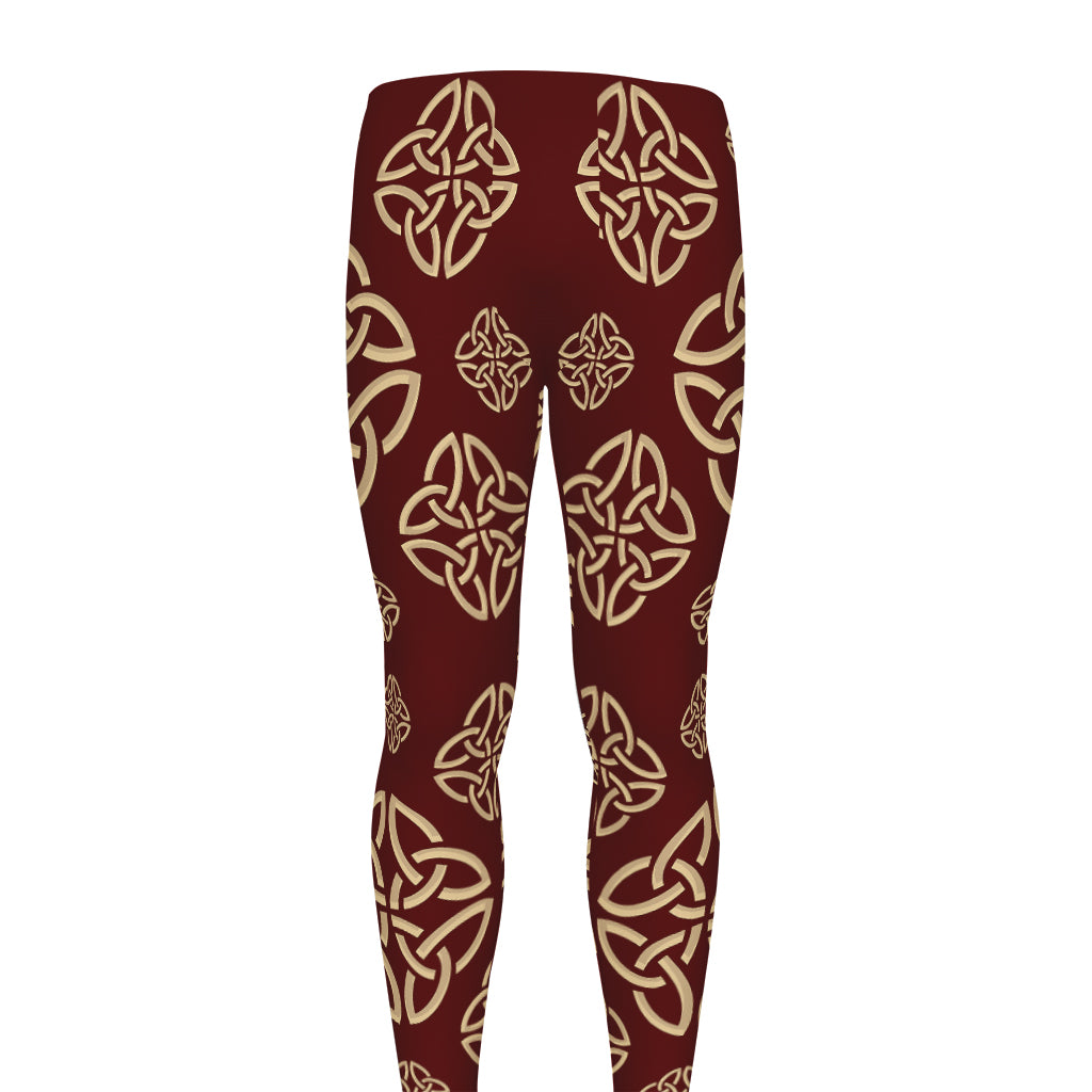 Celtic Knot Symbol Pattern Print Men's leggings