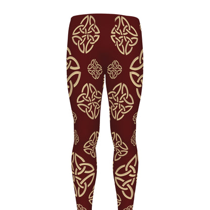 Celtic Knot Symbol Pattern Print Men's leggings