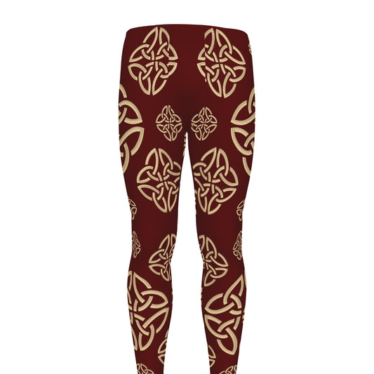 Celtic Knot Symbol Pattern Print Men's leggings