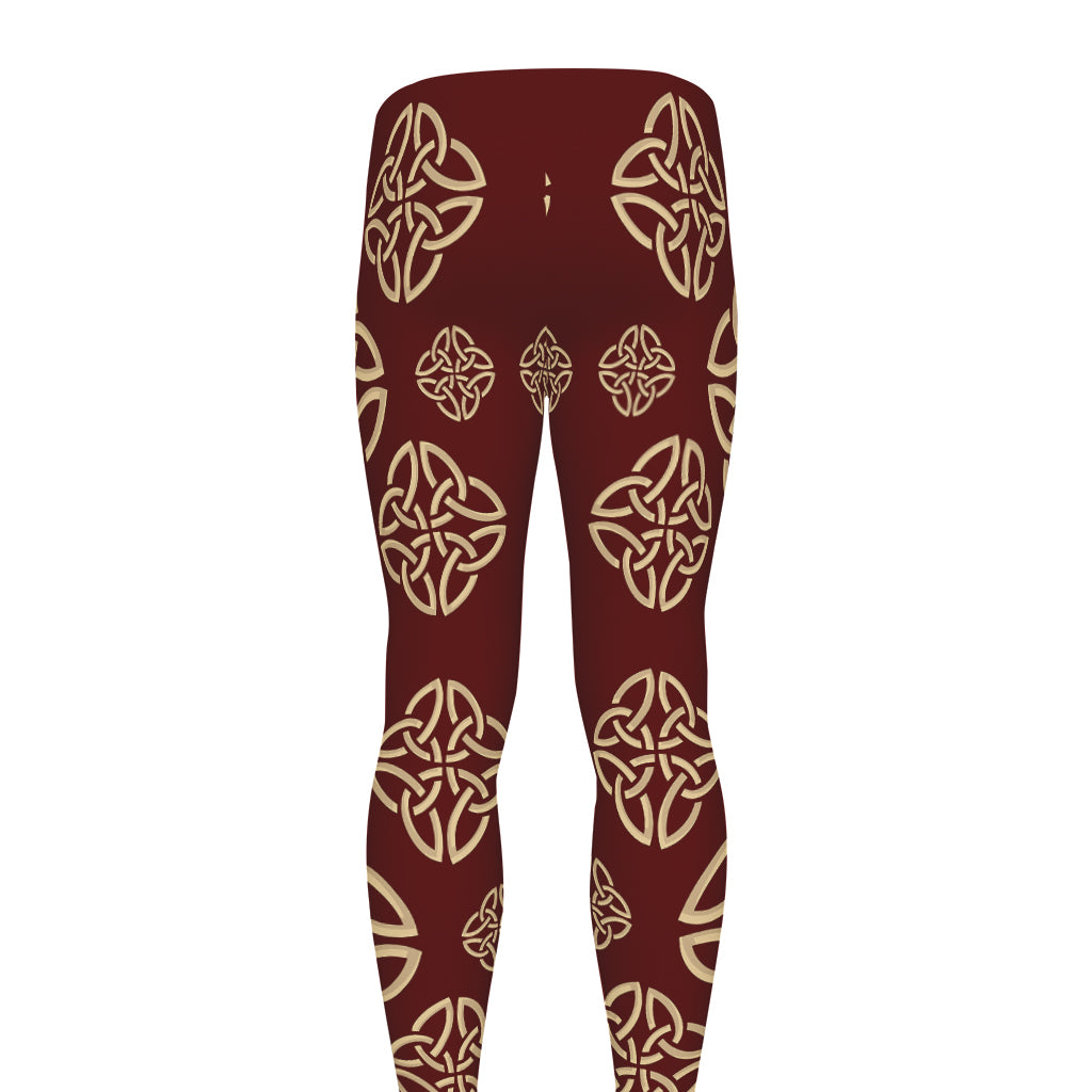 Celtic Knot Symbol Pattern Print Men's leggings