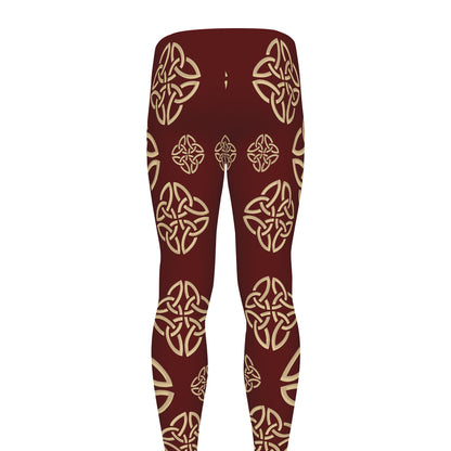 Celtic Knot Symbol Pattern Print Men's leggings