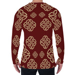 Celtic Knot Symbol Pattern Print Men's Long Sleeve T-Shirt