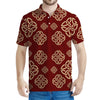 Celtic Knot Symbol Pattern Print Men's Polo Shirt