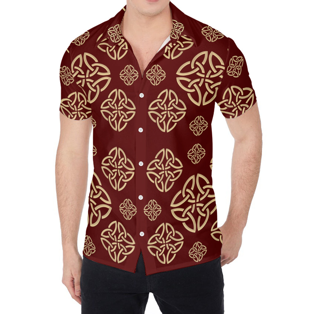 Celtic Knot Symbol Pattern Print Men's Shirt