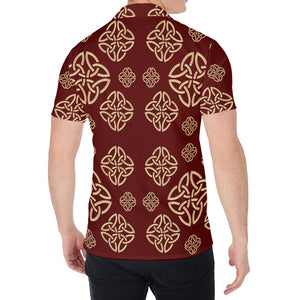 Celtic Knot Symbol Pattern Print Men's Shirt