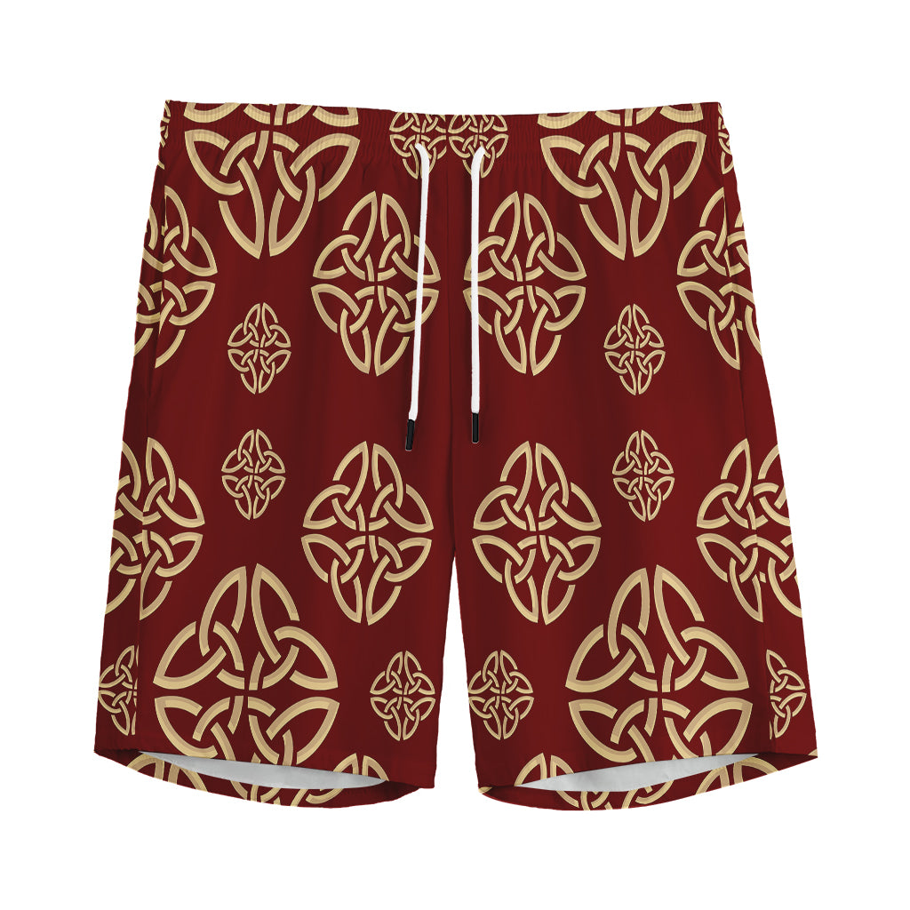 Celtic Knot Symbol Pattern Print Men's Sports Shorts