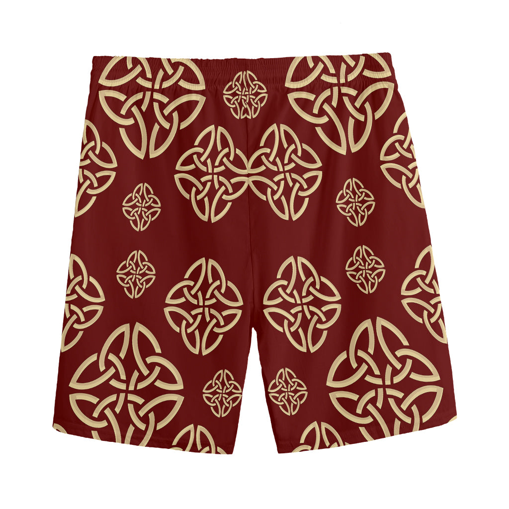 Celtic Knot Symbol Pattern Print Men's Sports Shorts