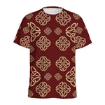 Celtic Knot Symbol Pattern Print Men's Sports T-Shirt