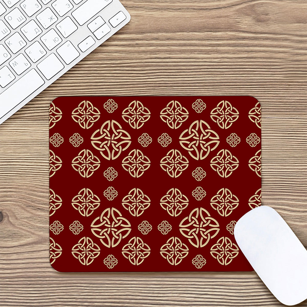 Celtic Knot Symbol Pattern Print Mouse Pad
