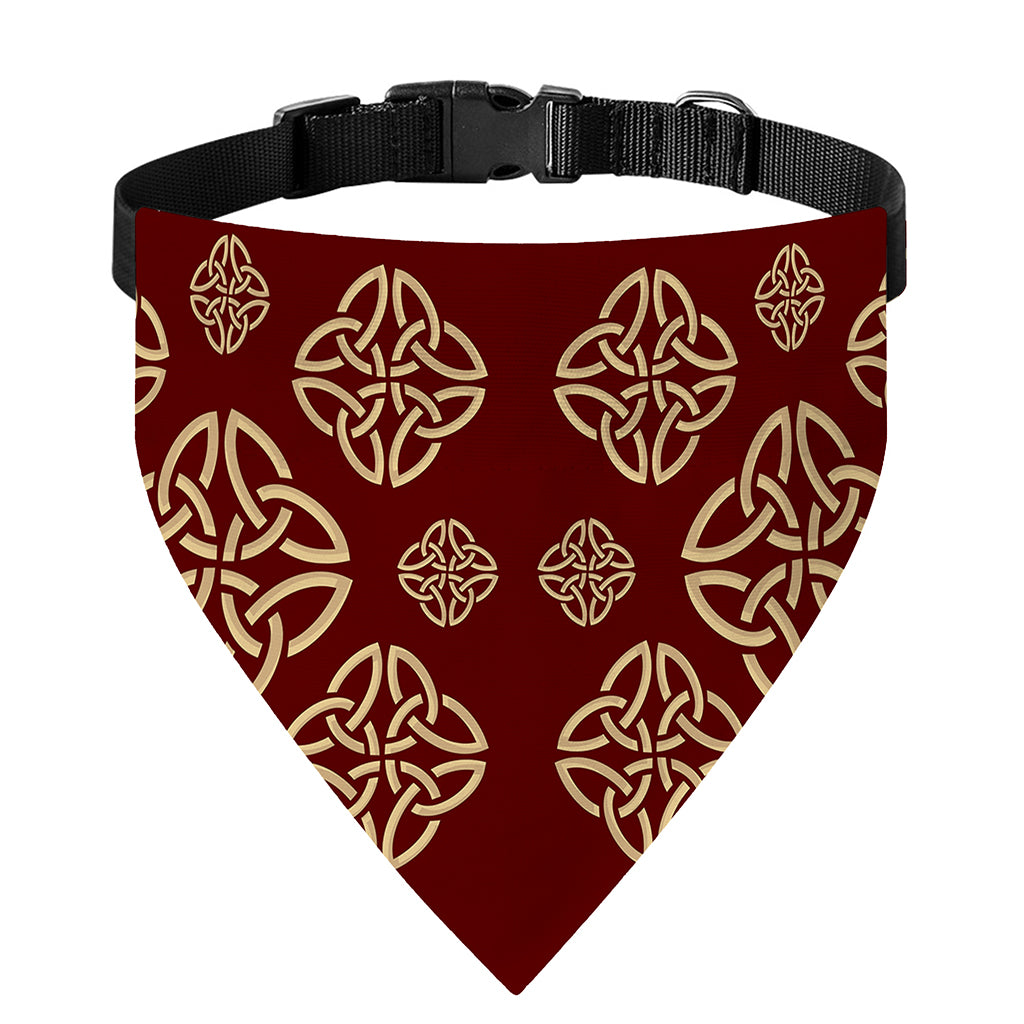 Celtic Knot Symbol Pattern Print Over The Collar Dog Bandana