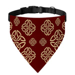 Celtic Knot Symbol Pattern Print Over The Collar Dog Bandana