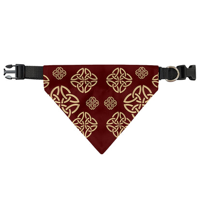 Celtic Knot Symbol Pattern Print Over The Collar Dog Bandana