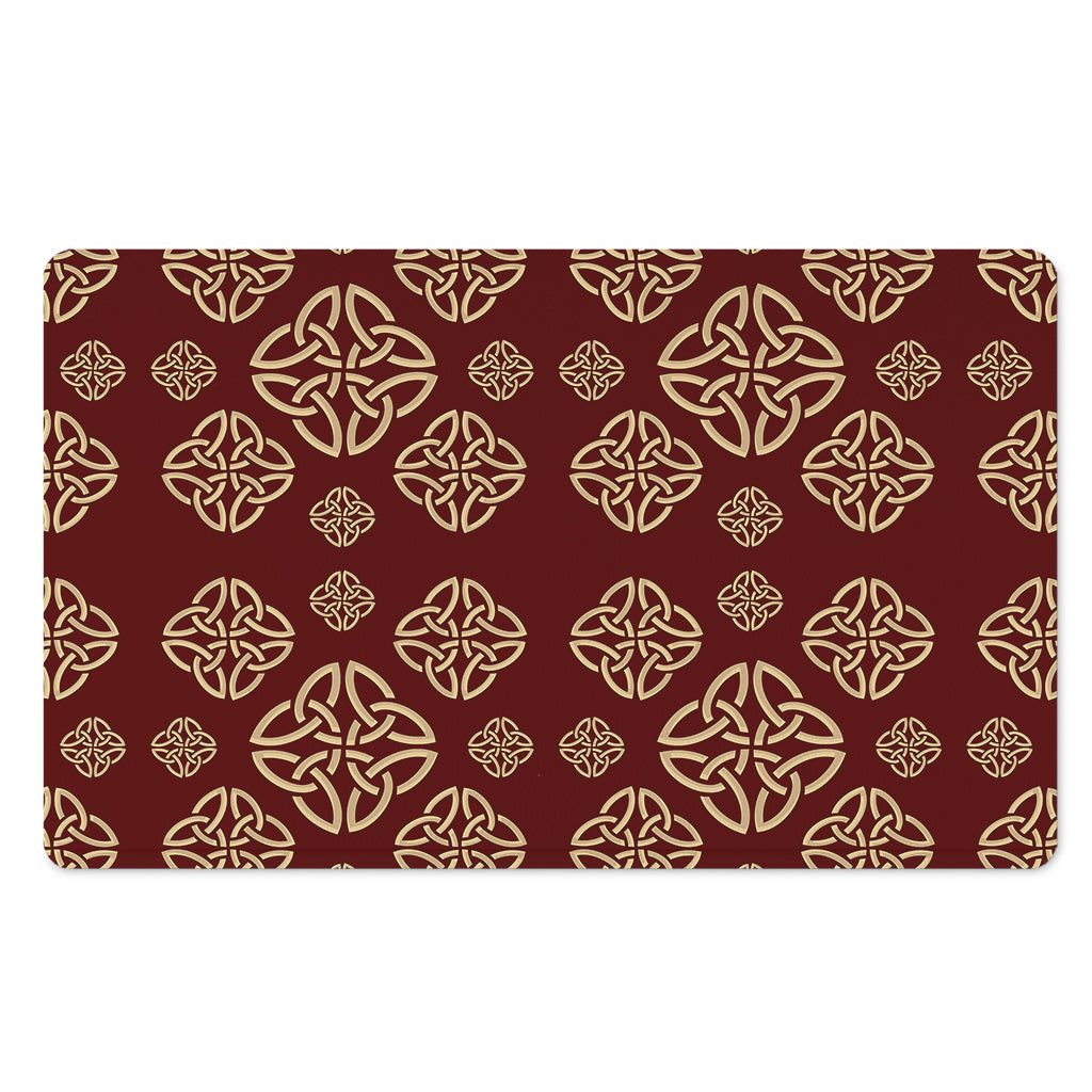 Celtic Knot Symbol Pattern Print Polyester Doormat